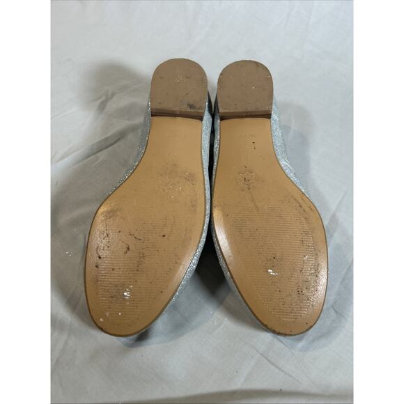 Ros Hommerson Odelle Silver Glitter Ballet Flats Flexble Womans Size 11.5 W/Box - Picture 8 of 16
